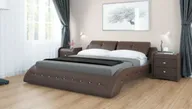 Кровать Агата Шоколад с подъемным механизмом 1400х2000 (экокожа)